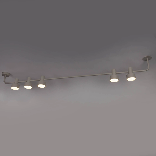 Jadalniana lampa nasufitowa Mona 40984 Sigma punktowa szara