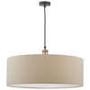 Lampa wisząca Waco WAC0164+RON8629 Dar Lighting  okrągły abażur czarna beż