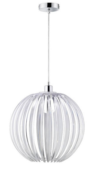 Przezroczysta lampa wisząca Zucca 304100100 zwis ball do jadalni