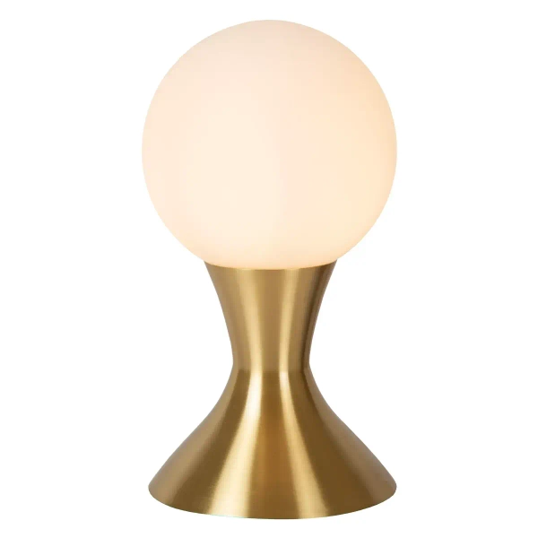 Kulista lampka nocna MOYA 25516/01/02 Lucide szklana złoty biały