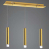 LAMPA wisząca GOLDIE ML5714 Milagro metalowa OPRAWA zwis LED 15W 4000K tuby na listwie złote