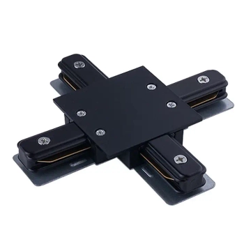 Krzyżowy X-ŁĄCZNIK Profile 8837 Nowodvorski szynoprzewodu do 1-fazowej szyny podtynkowej 230V czarny