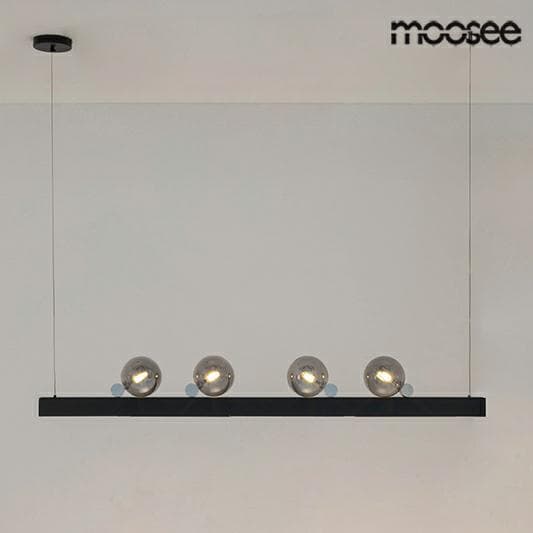 Wisząca lampa kulista Lineal MSE010100270 Moosee kule przydymione czarne