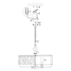 Antyczna LAMPA wisząca VENERA H260-03-N Maytoni abażurowa OPRAWA metalowy zwis złoty