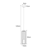 Pojedyncza lampa wisząca Falcon K-4930 do holu czarna