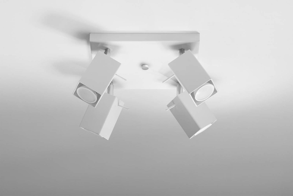 Plafon LAMPA sufitowa SL.0098 metalowa OPRAWA reflektorki białe