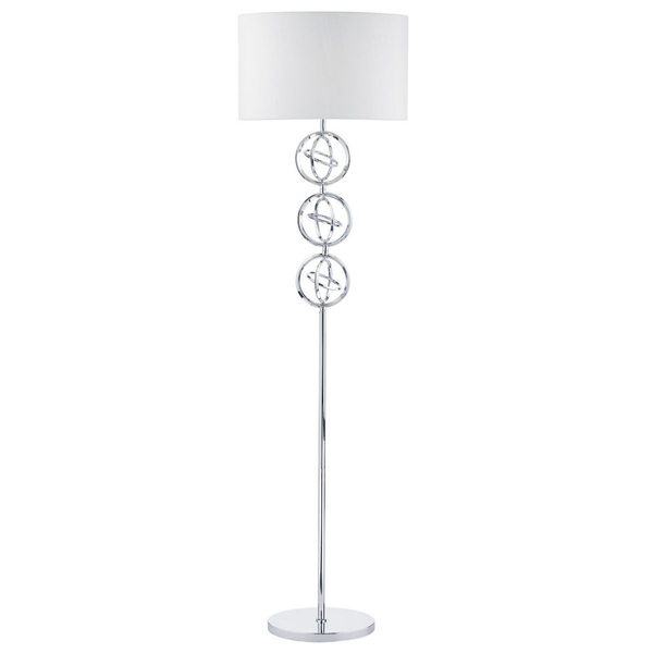 Lampa podłogowa Innsbruck INN4950 Dar Lighting pierścienie metalowe chrom