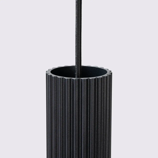 Wisząca lampa potrójna KARBON SL.1576 do salonu tuby czarne