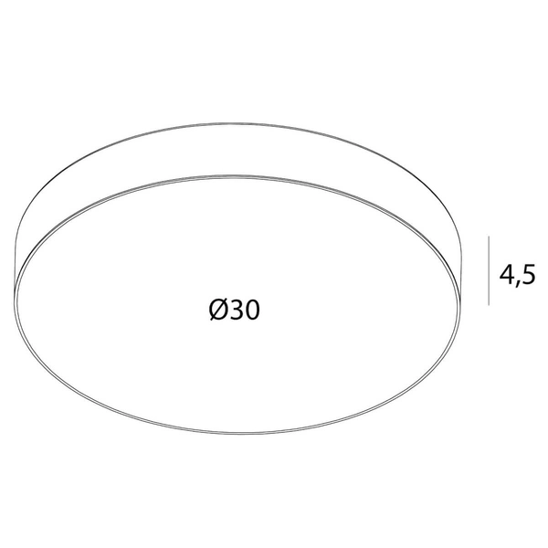 Sufitowa lampa do łazienki LUMO C0272 LED 24W 3000-6000K IP44 czarna