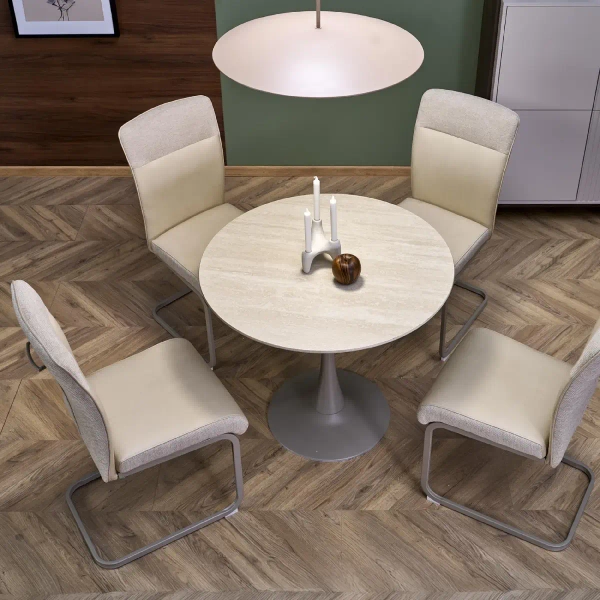 Lampa zwisająca nad stołem Slate 10910 owalny klosz mleczna kula beżowy