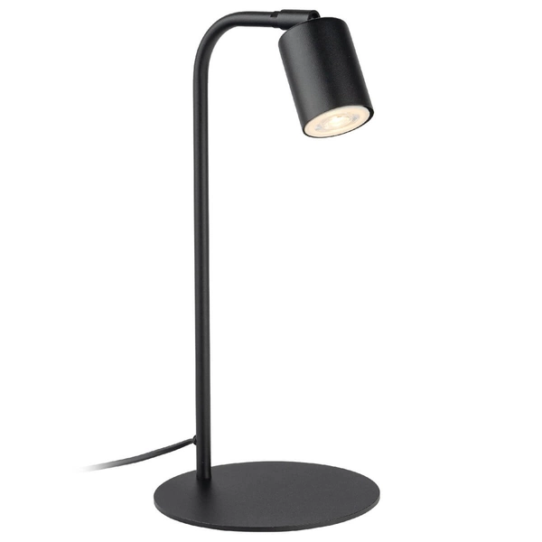 Lampka stolikowa Logan 5414 do salonu z regulacją tubka czarna