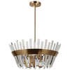 Sypialniana lampa zwisowa Altoya PND-22450-5A-HBR Italux kryształy mosiądz