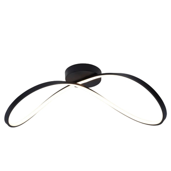 Sufitowa lampa ledowa Erda 19600C-BK Zumaline 45W 3000-6000K wstążka czarna