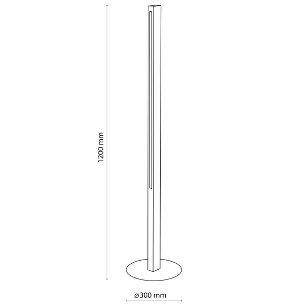 Stojąca lampa ekologiczna Teo 1410 LED 13W 3000K belka drewniana
