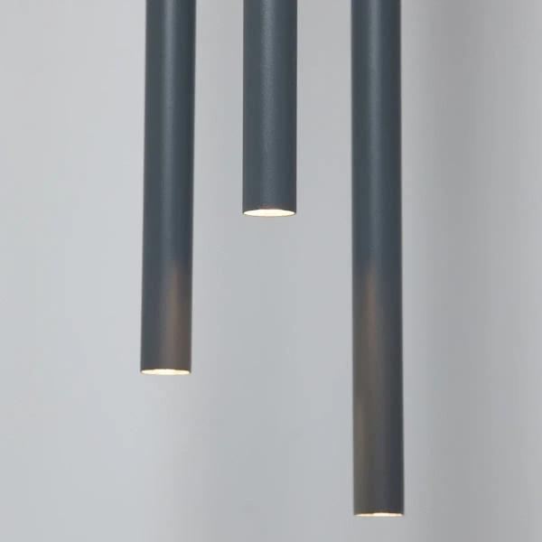 Lampa wisząca nad stół Sopel 3 41201 do jadalni grafitowy