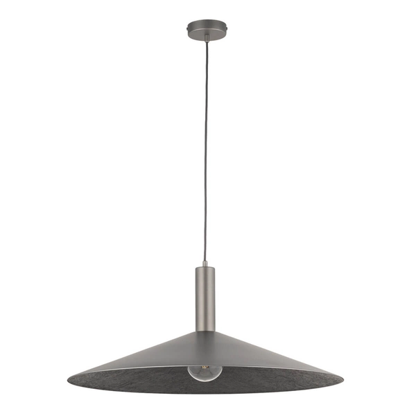 Lampa wisząca Capri 41013 Sigma talerz do sypialni metalowa srebrna