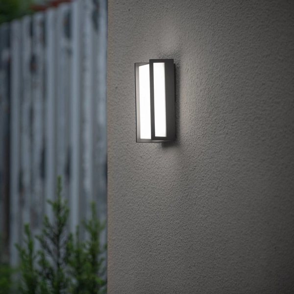 Tarasowy kinkiet ścienny QUBO 5193013118 LED 17,3W 4000K IP54 loftowy szary