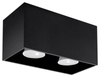 Natynkowa LAMPA sufitowa SL.0381 prostokątna OPRAWA metalowa downlight czarna