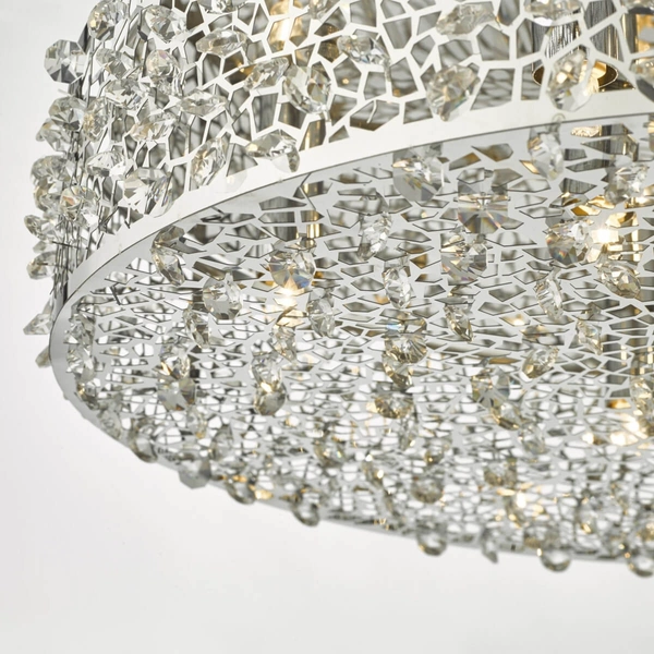 Plafon glamour Kotaro KOT6450 kryształowy do sypialni chrom