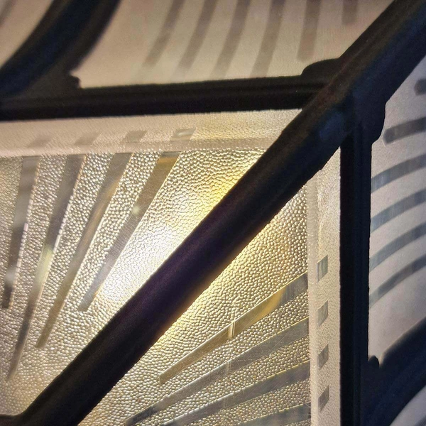 Kinkiet zewnętrzny podtynkowy CP12-BLACK Elstead do ogrodu szklany czarny