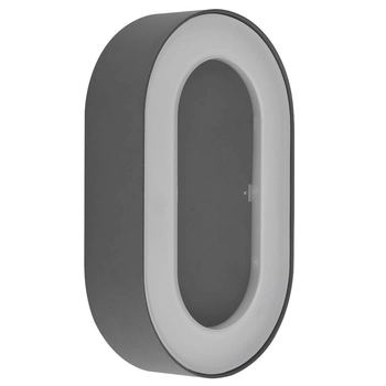 Nowoczesna LAMPA elewacyjna SURA 32136W Globo ogrodowa LED 12W 3000K owalna IP65 grafitowa