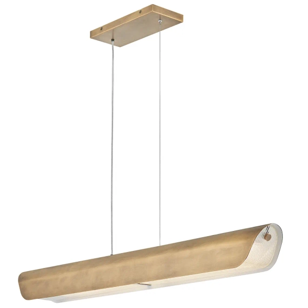 Podłużna lampa wisząca Arco HK-ARCO-LED-LP-117-HB LED 43W 3000K mosiądz