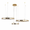 Lampa wisząca ARKADIA ST-6376-40+60+80 złota LED 95W 3000K ringi