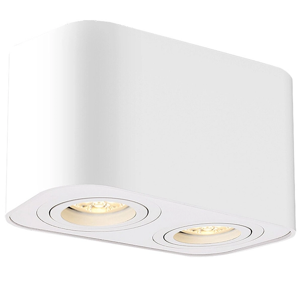 2-punktowa lampa sufitowa Kobald 2054 biały downlight ruchomy do biura