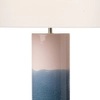 Stołowa lampa tuba Ignatio IGN4255+S1056 Dar Lighting ceramiczna niebieska róż