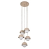 Nowoczesna lampa wisząca Bono Sabia 10966 metalowy beżowy biały