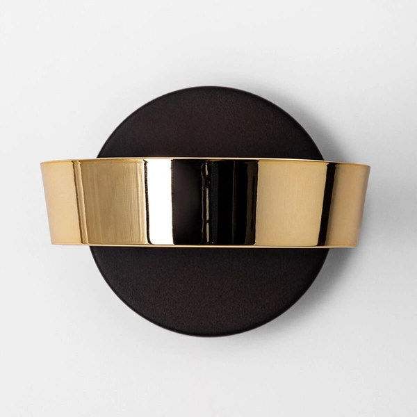 Ścienny kinkiet do sypialni Lara MB7170-1-3BGT LED 12W 3000K czarny złoty