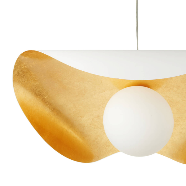 Metalowa lampa wisząca nad stół ENZO ST-F22020601-D60 white biały złoty