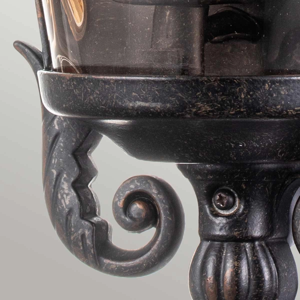 Tarasowa latarenka ścienna Baltimore BT7-M Elstead retro IP44 brązowy