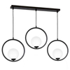 LAMPA wisząca BOSTON MLP5594 Milagro modernistyczna OPRAWA metalowa ZWIS okrągły szklane kule balls czarne białe