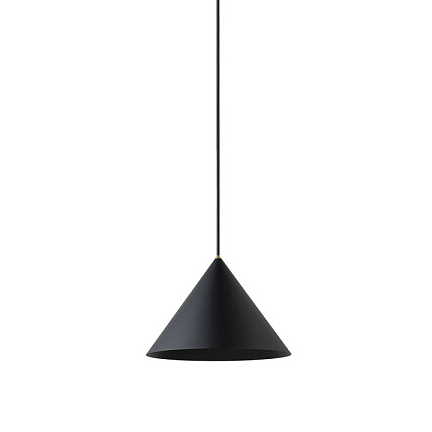 Stożkowa lampa wisząca Zenith 7996 nowoczesna czarna do pokoju