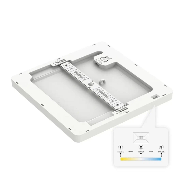 Ledowa plafoniera sufitowa Evora ML1794 LED 24W 3000-6000K kwadrat biały
