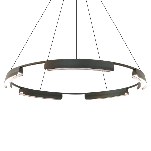 Wisząca lampa pierścieniowa Tura LP-9786/1P 80cm BK LED 45W CCT czarny