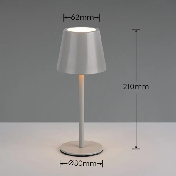 Dotykowa lampka nocna DIAZ R55961177 LED 1,6W 2700-6500K IP44 szary