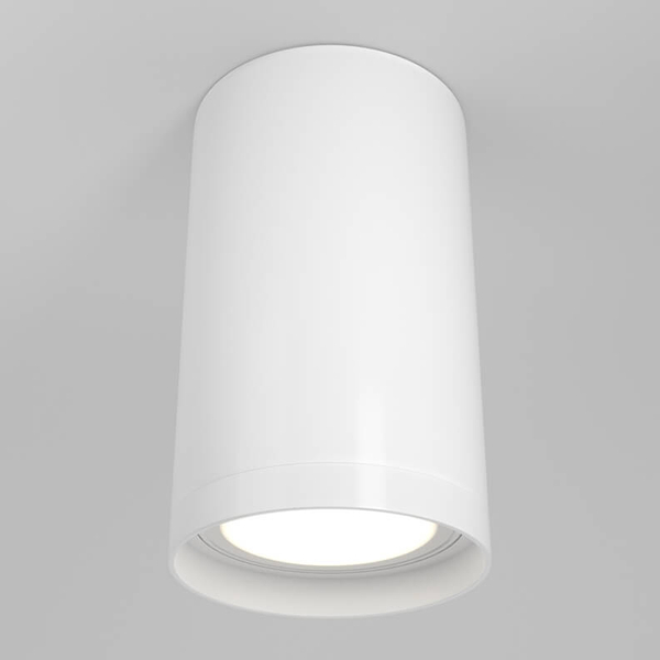 Sufitowa LAMPA spot FOCUS S C052CL-01W Maytoni metalowa OPRAWA plafon tuba biała