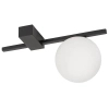 Nasufitowa lampa Pik 10299 loftowa kula czarna biała