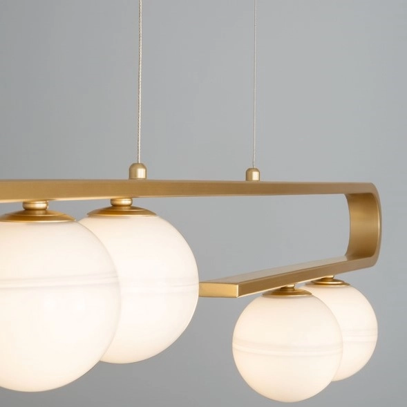 Nowoczesna lampa Perez LE41748 szklane kule balls złota