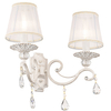 lampa ścienna Grace ARM247-02-G podwójny glamour biały