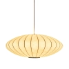 Lampa wisząca SILK FLAT ST-2328-60 z tkaniny kula biały