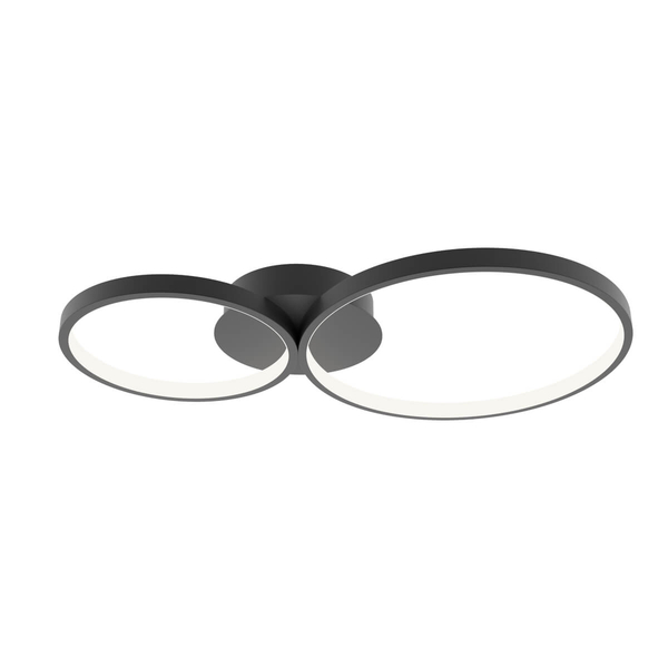 Sufitowa lampa Maver SPL-20452-2-BK LED 30W 3000-6000K ringi okrągłe czarne