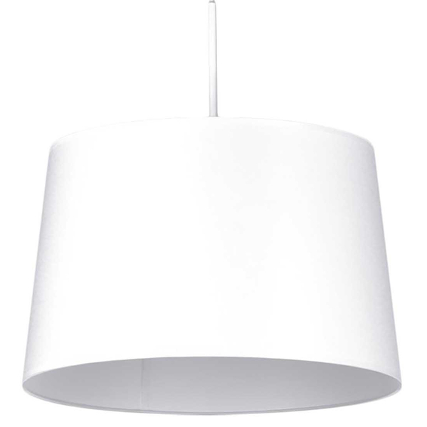 Wisząca lampa Remi K-4360 z abażurem do pokoju biała