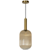 LAMPA wisząca MALOTO  45386/20/62 Lucide szklana OPRAWA loftowy zwis bursztynowy mosiądz