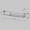 Lampa do szyn 1-fazowych Basis TR104-1-12W4K-W-DE LED 12W 4000K podłużna biała