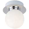 Kinkiet LAMPA ścienna BECCA 2110 Rabalux szklana OPRAWA łazienkowa kula ball IP44 biała chrom