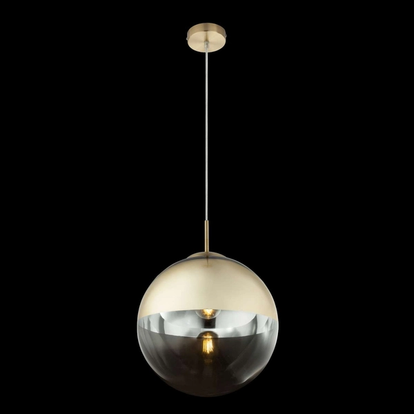 LAMPA wisząca VARUS 15857 Globo OPRAWA kula ball szklana złota przezroczysta