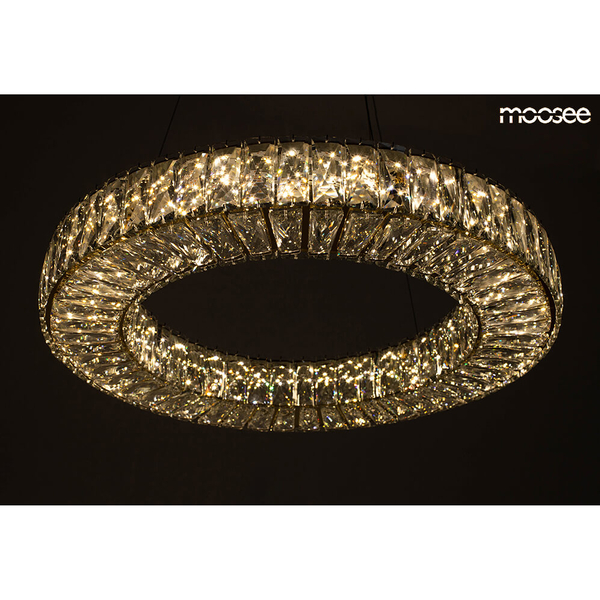 Wisząca lampa kryształowa Allisia MSE010100250 Moosee LED 33W 3000K złota